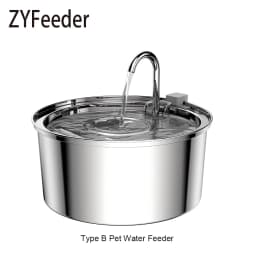 108 oz/3.2L Stainless Steel Cordless 5V Cat Dog Pet Drink Water Fountain Rechargeable Automatic Water Feeder Motion Sensor Bowl