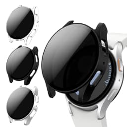 Tempered Glass+Cover for Samsung Galaxy watch 6/7 Case 44mm 40mm PC Anti-Spy Shockproof Overall Protective Cover Galaxy watch 6