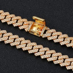 ESKEEM 14mm Bling Iced Out Cuban Zirconia Cuban Miami Prong Link For Women Men Hip Hop Street Bracelets Jewelry Wholesale