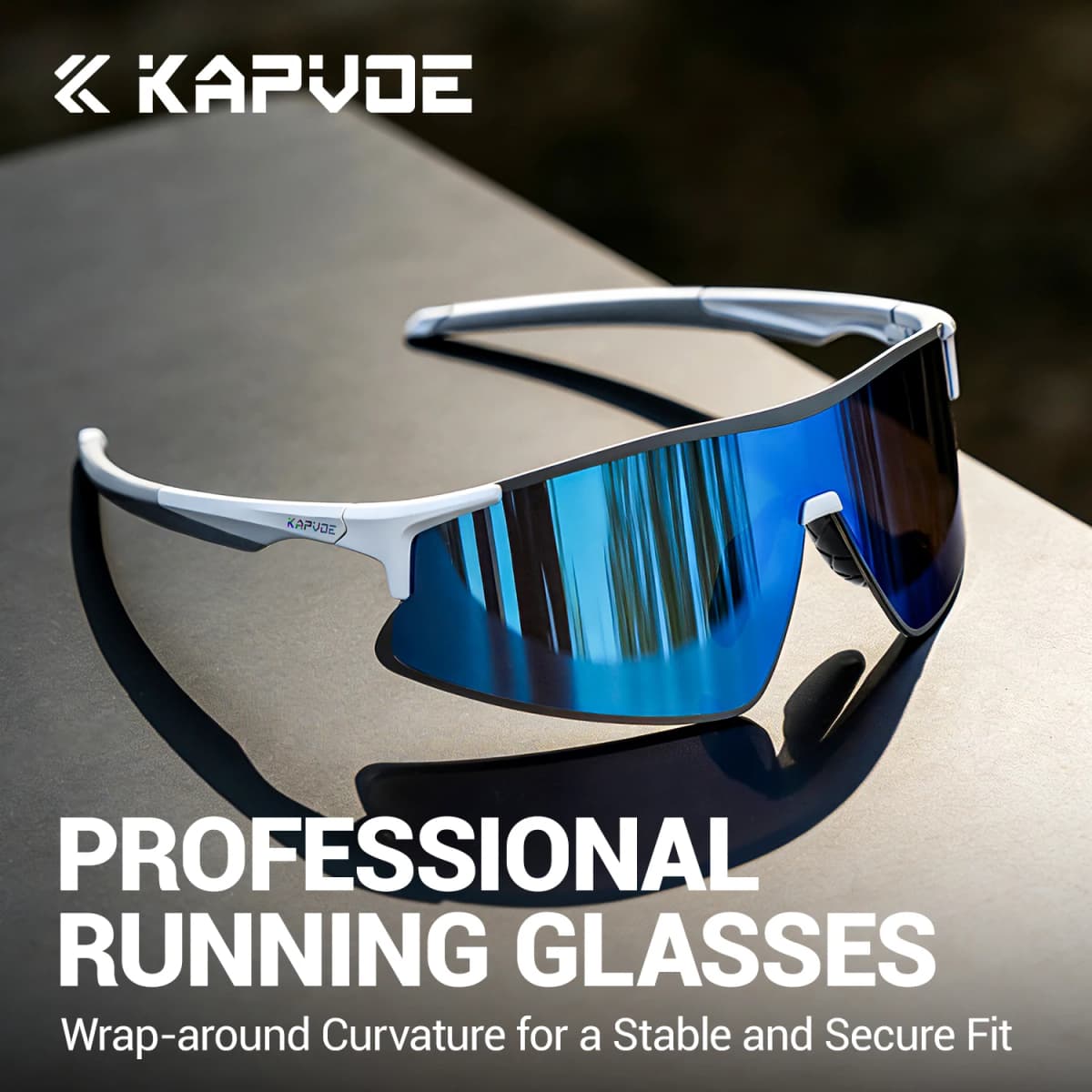 KAPVOE New Photochromic Running Sunglasses Marathon Night Riding MTB Bike Bicycle Outdoor Sport Hiking Glasses Eyewear Equipment