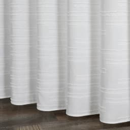 Waterproof Polyester Woven Fabric Shower Curtain White Flocking Shower Curtains for Bathroom Bathtub Bathing Cover with Hooks
