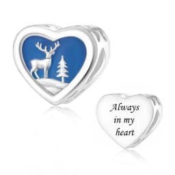 Fit Pandora 2027 Fashionable Original Hot Sales Reindeer Snow House Bead Pendant DIY Bracelet Necklace Jewelry Christmas Gift