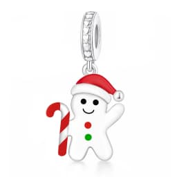 Fit Pandora 2027 Fashionable Original Hot Sales Reindeer Snow House Bead Pendant DIY Bracelet Necklace Jewelry Christmas Gift