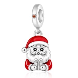 Fit Pandora 2027 Fashionable Original Hot Sales Reindeer Snow House Bead Pendant DIY Bracelet Necklace Jewelry Christmas Gift