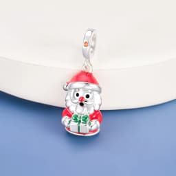 Fit Pandora 2027 Fashionable Original Hot Sales Reindeer Snow House Bead Pendant DIY Bracelet Necklace Jewelry Christmas Gift