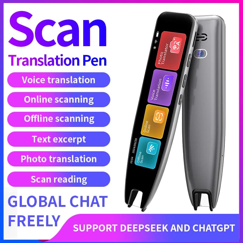 Scan Translator Pen, Dyslexia Tools, Language Translator Device, Text to Speech Reading Pen , 142 Online/10 Offline Languages