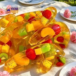 Chiboko Original Squishy Toys - Anti-Anxiety Stress Relief Squeeze Fidget Non Rebound Vaseline Texture in Banana Tomato Shapes