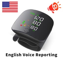 AiQUE Rechargeable Blood Pressure Monitor 2 Users Medical Tonometer Wrist Cuff Digital Irregular Pulse Heart Rate Tensiometer