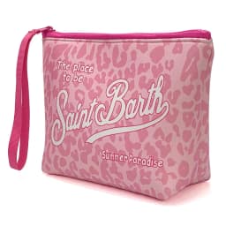 Fashion Quality New Handbag European American Clutch Bag Women's Handbag Leopard Canvas Diving Handbag Zero Wallet