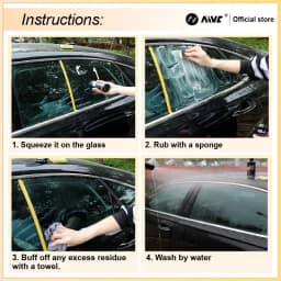 Car Glass Polishing Compound Glass Film Remover Windshield Cleaner Film Coating Oil Paste Film Emoval Cream Stains Auto Detail