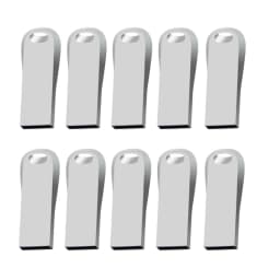 10PCS/lot USB Flash Drive 4GB 8GB 16GB Metal Pen Drive Pendrive 32GB 64GB Memory Stick 128GB Free Customized Gift USB 2.0 Sticks