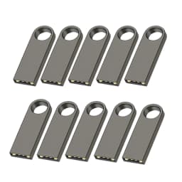 10PCS/lot USB Flash Drive 4GB 8GB 16GB Metal Pen Drive Pendrive 32GB 64GB Memory Stick 128GB Free Customized Gift USB 2.0 Sticks