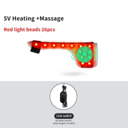 Red Light Electric Heating Thumb Support Vibrating Massager Relieves Wrist Pain and Fatigue Alleviates Tenosynovitis