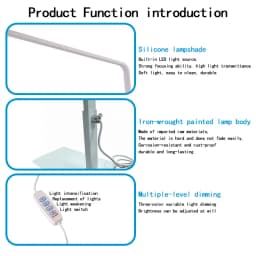 Desk Lamp Lampara Led Escritorio LED Eye Protection Light Learning Lamp Natural Light Lamp Computer Light for Home Office Dorm
