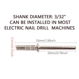 100pcs 3.1mm Mini Sanding Bands Kits Nail Drill Bits Mandrel Sets Electric Manicure Accessories Tool Dead Skin Remover