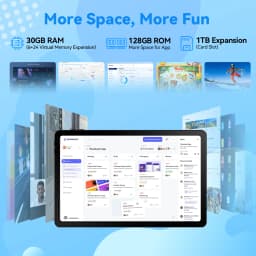 11.5 inch G9 Tablet PC Android 15, 30GB (6+24G Virtual) RAM+128GB Storage, A733 Octa Core, 1200*2000 Display, 8400mAh Battery, WiFi 6, Face Unlock, Widevine L1 for Entertainment