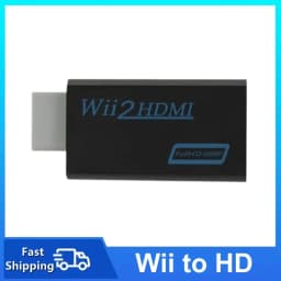 WII to HDMI-Compatible Adapter Converter Full HD 1080P 3.5mm Audio for PC HDTV Monitor Display Wii To HDMI-Compatible Adapter