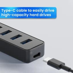 USB 3.0 Power Adapter 4 Port Multi USB Splitter Hub USB Hub 2.0 Type C HUB Multiple Expander High Speed For Computer Accessorie