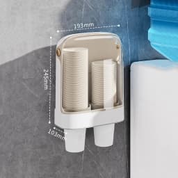 Wall Mounted Disposable Paper Cup Holder for Water Dispenser High-End Storage Rack for Bar Counter