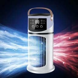 Water Cooling Fan Air Conditioner Adjustable Speeds Timer Personal Fan Air Cooler With Humidifier for Bedroom Living Room Office