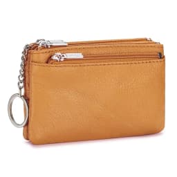 New Women's Wallets Soft Genuine Leather Zipper Purses Large Capacity Money Bag Portable Storage Bag With Keychain Coin Holders