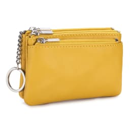 New Women's Wallets Soft Genuine Leather Zipper Purses Large Capacity Money Bag Portable Storage Bag With Keychain Coin Holders