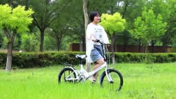 20Inch Folding Bicycle 6-Speed Double Disc Brake Geared Bicycle - Compact Travel-Friendly Bike for Easy Storage And Transport