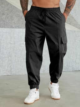 plus Size Men's Lightweight Work Pants Spring Summer Autumn Wear College Style Design No Lining Comfortable Daily Use