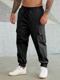 plus Size Men's Lightweight Work Pants Spring Summer Autumn Wear College Style Design No Lining Comfortable Daily Use