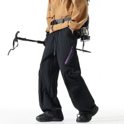 2026 New Unisex Windproof & Waterproof Outdoor Hiking Pants with Side Zipper Design Water-Repellent Windproof Techwear Trousers