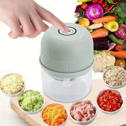 Electric Garlic Masher 260ML Food Blender Household Meat Grinder Onion Chili Vegetable Grinder Kitchen Tools Food Mixer