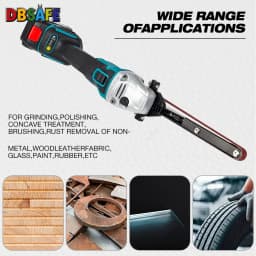 Mini Cordless Angle Grinder Sander Multifunctional Polishing Machine Belt Tool Accessory For Home DIY Modification