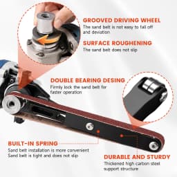 SI FANG Multifunctional Cordless Grinder Mini Sander Angle Grinder Modification Belt Sander Accessories Polishing Machine Tools