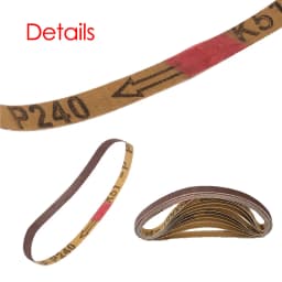 120PCS 330x10mm Sanding Belts Abrasive Belts for 3/8" Air Belt Sander Air Angle Grinder Grinding Machine Polishing Grinding Belt