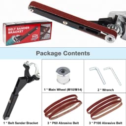 6/10PCS Sander Angle Grinder Modified Accessory Belt Sander For 100/115/125 Angle Grinder Woodworking Trimming Polishing