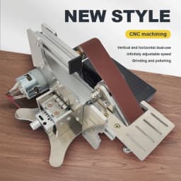 533x30mm Multi-Function Mini Micro Sander Grinding Electric Small Belt Sander DIY Benchtop Stand Home Knife Sharpening Machine