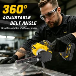 Cordless Detail Belt Sander 680W Brushless Handheld Mini Belt Sander Woodworking Metal Rust Removal For Dewalt 20V Battery Pin
