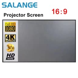 Salange Projector Screen ,60 84 100 Inch Reflective Fabric Cloth Projection Screen For YG300 Projetor XGIMI DLP LED Home Theater