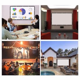 16:9 Ratio Hight-density semi-transparent Portable Projection Screen 1080P 3d 4K HD Projector Movie 60-150 Inchs for Home Office