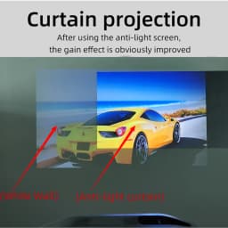 LEJIADA Projector Screen 60-133 Inch Metal Grey Anti-Light Foldable Portable Projection Screen for Home Party Office Classroom