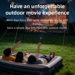 Splicing Double Tripod Fold White No Creases With Carry Bag Front And Back Soft Sided Projection Outdoor Projector Screen