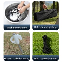 Splicing Double Tripod Fold White No Creases With Carry Bag Front And Back Soft Sided Projection Outdoor Projector Screen