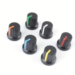 30pcs/lot WH148 Potentiometer Knobs 15X17mm 6mm Potentiometer Plastic Knobs Cap 5 Colors Yellow Orange Blue White Red