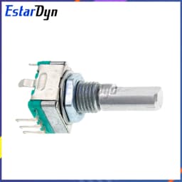 5PCS EC11 Rotary Encoder with Push Switch 5Pin 20mm Shaft - Digital Potentiometer DIY Kits - Original Stock