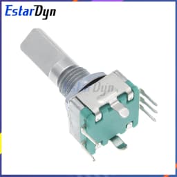 5PCS EC11 Rotary Encoder with Push Switch 5Pin 20mm Shaft - Digital Potentiometer DIY Kits - Original Stock