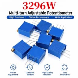 10PCS Trimpot Trimmer Potentiometer 3296W 3296 50 100 200 500 Ohm 1K 2K 5K 10K 20K 50K 100K 200K 500K 1M Ohm 103 100R 200R 500R
