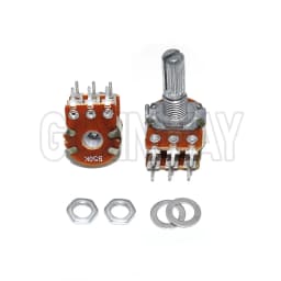 5pcs WH148 20MM 6Pin Dual Potentiometer 1K 2K 5K 10K 20K 50K 100K 250K 1M Ohm Variable Rotary Carbon Film Resistor