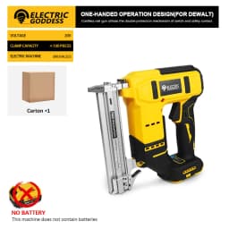 Electric Goddess Brushless Electric Nail Gun Cordless Brad Nail Gun Woodwork Nailing For Makita/Dewalt/Milwaukee 20V Battery Pin