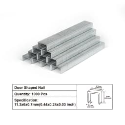 Value Pack 1000pcs Door-shaped Nail Gun Nails, Nail Height 6mm, Can Be Adapted To Staple Gun 4-8mm In The Store