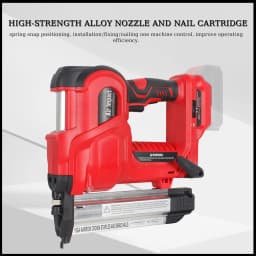 Electric Nailing Machine Cordless Nailing Machine Electric Stapler with 32mm and 50mm Nails Electric Nailer blue red